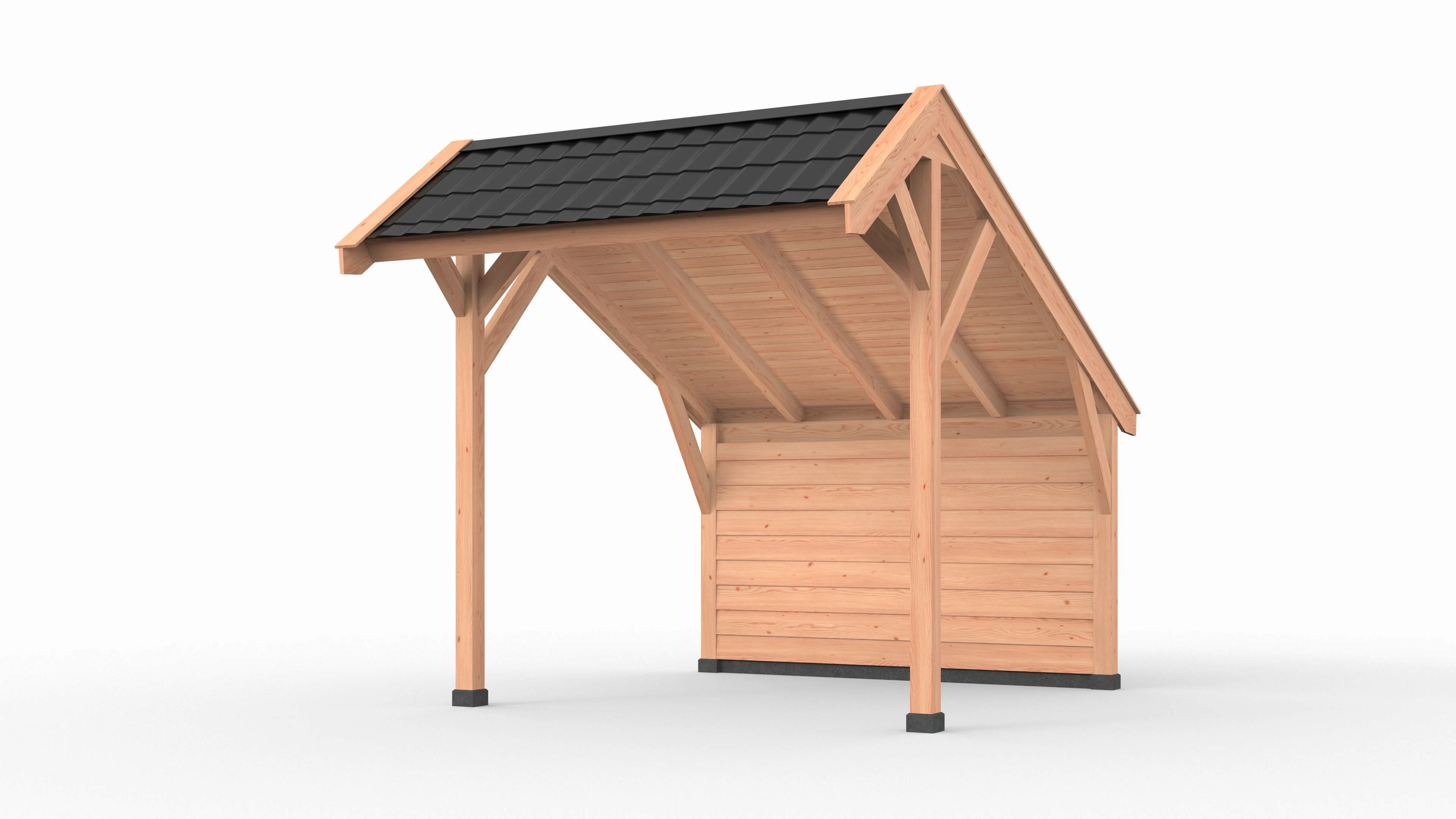 Douglas DIY kapschuur, 300 x 300, met achterwand, Westwood - Afbeelding 1